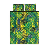 Hawaii Summer Tropical Leaves Quilt Bed Set - Polynesian Pride