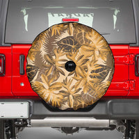 Hawaii Gold Tropical Leaves Spare Tire Cover - Polynesian Pride
