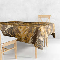 Hawaii Gold Tropical Leaves Tablecloth - Polynesian Pride