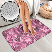 Hawaii Pink Tropical Leaves Bathroom Set - Polynesian Pride