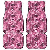Hawaii Pink Tropical Leaves Car Mats - Polynesian Pride