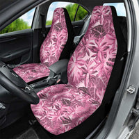 Hawaii Pink Tropical Leaves Car Seat Cover - Polynesian Pride