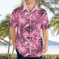 Hawaii Pink Tropical Leaves Hawaiian Shirt - Polynesian Pride