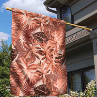 Hawaii Red Brown Tropical Leaves Garden Flag - Polynesian Pride