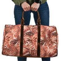 Hawaii Red Brown Tropical Leaves Travel Bag - Polynesian Pride