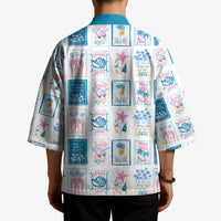 Hawaii Coastal Summer Postcard Kimono