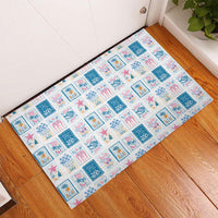 Hawaii Coastal Summer Postcard Rubber Doormat