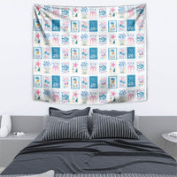 Hawaii Coastal Summer Postcard Tapestry