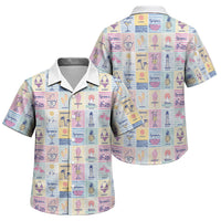 Aloha Summer Posters Grunge Textures Family Matching Mermaid Dress and Hawaiian Shirt