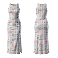 Aloha Summer Posters Grunge Textures Family Matching Tank Maxi Dress and Hawaiian Shirt