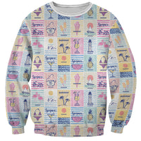 Aloha Summer Posters Grunge Textures Sweatshirt