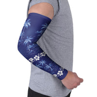 Blue Hawaii Palm Tree Hibiscus Arm Sleeves Fantasy Summer Vibe LT01 - Polynesian Pride