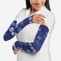 Blue Hawaii Palm Tree Hibiscus Arm Sleeves Fantasy Summer Vibe LT01 - Polynesian Pride