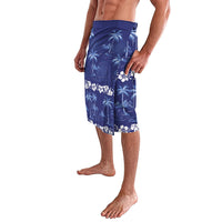 Blue Hawaii Palm Tree Hibiscus Lavalava Fantasy Summer Vibe LT01 - Polynesian Pride