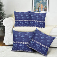 Blue Hawaii Palm Tree Hibiscus Pillow Cover Fantasy Summer Vibe LT01 - Polynesian Pride