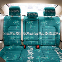 Cyan Hawaii Palm Tree Hibiscus Back Car Seat Cover Fantasy Summer Vibe LT01 - Polynesian Pride