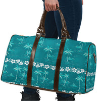 Cyan Hawaii Palm Tree Hibiscus Travel Bag Fantasy Summer Vibe LT01 - Polynesian Pride