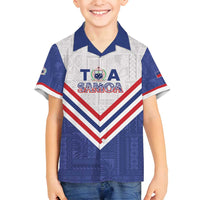 Custom Toa Samoa Rugby Family Matching Off Shoulder Short Dress and Hawaiian Shirt 1992-1993 Special Edition - Polynesian Pride