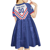 Custom Toa Samoa Rugby Kid Short Sleeve Dress 1992-1993 Special Edition - Polynesian Pride
