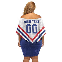 Custom Toa Samoa Rugby Off Shoulder Short Dress 1992-1993 Special Edition - Polynesian Pride