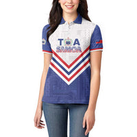 Custom Toa Samoa Rugby Women Polo Shirt 1992-1993 Special Edition - Polynesian Pride