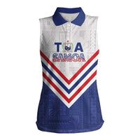 Custom Toa Samoa Rugby Women Sleeveless Polo Shirt 1992-1993 Special Edition - Polynesian Pride