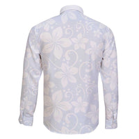 Plumeria Floral White Sunday Family Matching Tank Maxi Dress and Hawaiian Shirt