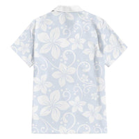 Plumeria Floral White Sunday Hawaiian Shirt