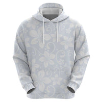 Plumeria Floral White Sunday Zip Hoodie LT01 - Polynesian Pride