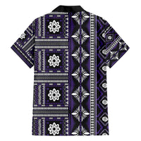 Fiji Masi Tapa Pattern Purple Hawaiian Shirt - Polynesian Pride