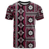 Fiji Masi Tapa Pattern Pink T Shirt - Polynesian Pride