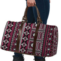 Fiji Masi Tapa Pattern Pink Travel Bag - Polynesian Pride