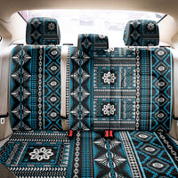 Fiji Masi Tapa Pattern Blue Back Car Seat Cover - Polynesian Pride