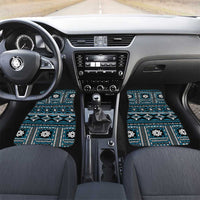 Fiji Masi Tapa Pattern Blue Car Mats - Polynesian Pride