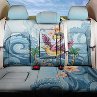 Hawaii Flamingo Back Car Seat Cover Plumeria Tropical Beach