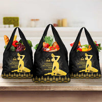 Haiti Neg Marron Gold Grocery Bag Lespwa pa anyen san aksyon