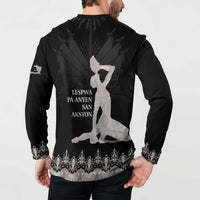Haiti Neg Marron Silver Button Sweatshirt Hope is Nothing Without Action