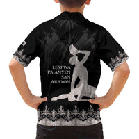 Haiti Neg Marron Silver Family Matching Tank Maxi Dress and Hawaiian Shirt Hope is Nothing Without Action