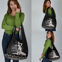 Haiti Neg Marron Silver Grocery Bag Hope is Nothing Without Action