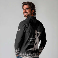 Haiti Neg Marron Silver Long Sleeve Polo Shirt Hope is Nothing Without Action LT01 - Polynesian Pride