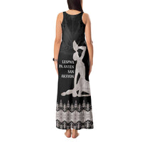 Haiti Neg Marron Silver Tank Maxi Dress Hope is Nothing Without Action