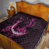 Survivor Melody Pink Quilt Breast Cancer Polynesian Pattern LT01 - Polynesian Pride