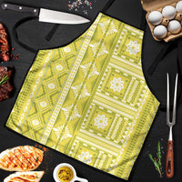 Fiji Masi All Yellow Apron Tapa Pattern - Polynesian Pride