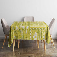 Fiji Masi All Yellow Tablecloth Tapa Pattern - Polynesian Pride