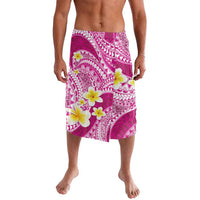 Plumeria Polynesian Pink Glitter Pattern Lavalava
