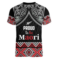 Aotearoa Toitu Te Tiriti Waitangi Women V-Neck T-Shirt Proud To Be Maori LT01 - Polynesian Pride