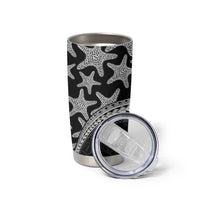 Monotone Polynesian Starfish Unique Pattern Tumbler Cup