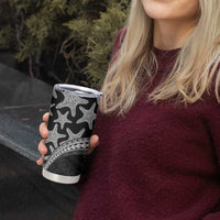 Monotone Polynesian Starfish Unique Pattern Tumbler Cup