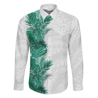 Hawaii Tropical Leaves Family Matching Tank Maxi Dress and Hawaiian Shirt Polynesian Pattern