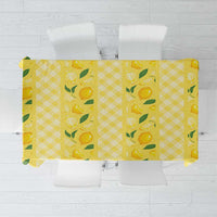 Hawaii Lemon Palaka Tablecloth Striped Stylized